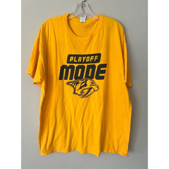 NHL Other - BNWOT NHL Nashville Predators Yellow PLAYOFF MODE Bridgestone T-Shirt Tee sz XL